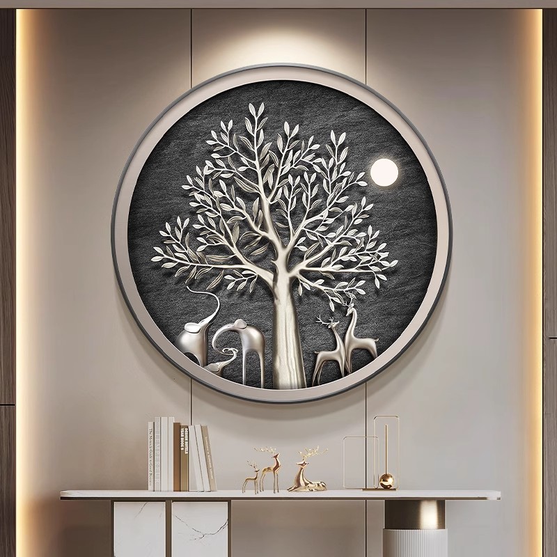 Elements Lighting Decor - Pintura decorativa de porche circular con