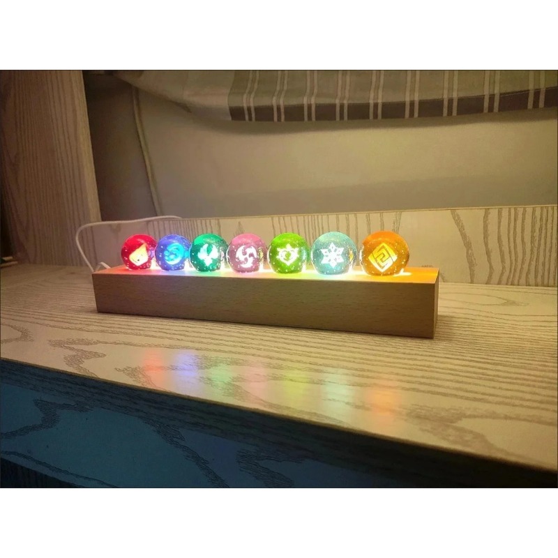 Elements Lighting Decor - Figura de Bola de Cristal del