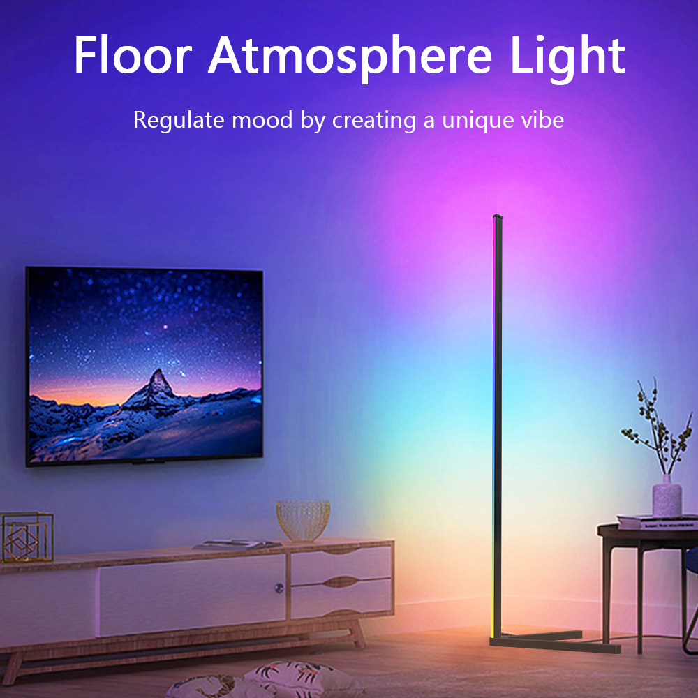 Floor Lamp Tripod - Lámpara de pie RGBW nórdica moderna,