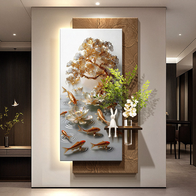 Wall Decor Lighting Tree - Cuadro Decorativo de Entrada con Nueve