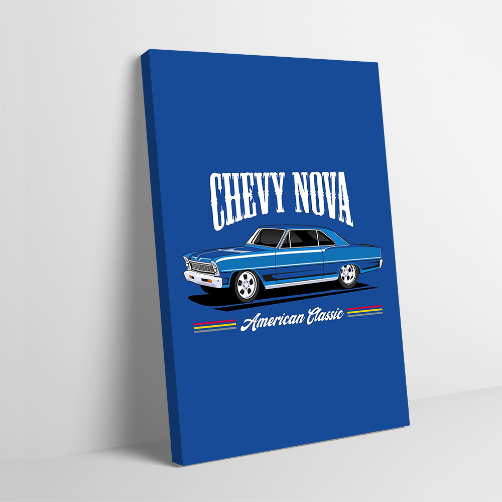 Nova Decor & Lighting Julestjerne - Póster impreso de coches clásicos Chevy