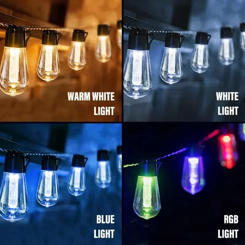 Outdoor Lighting Wedding Decor - Guirnaldas de luces alimentadas por energía