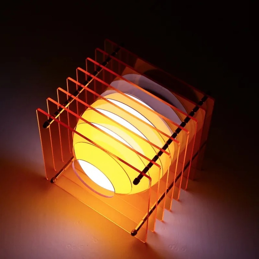 Lighting Decor For Room - Lámpara Lunar DIY de Acrílico con