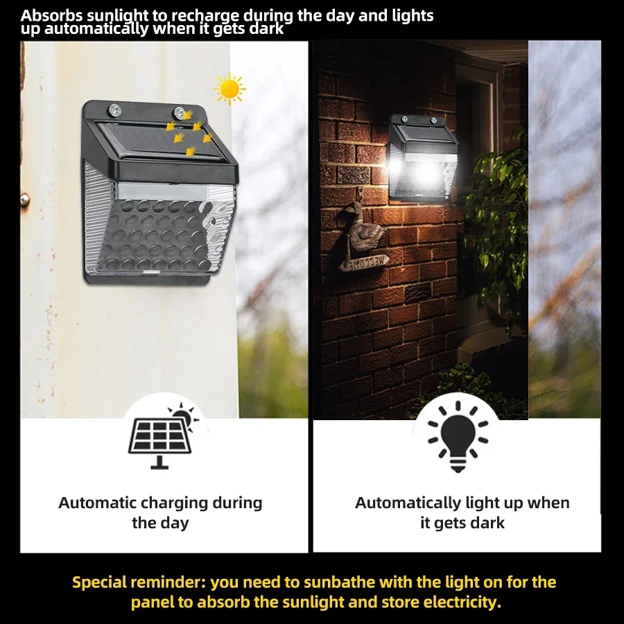 Luz Solar LED con Sensor de Mo - Led Lighting Wall Decor reseña y precio