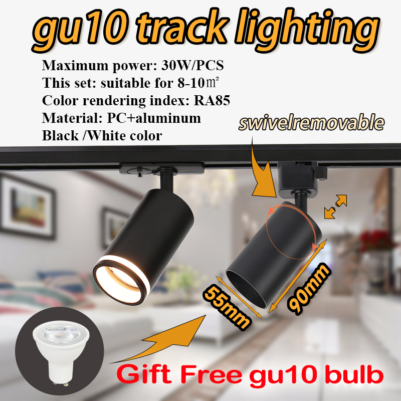 Luz de riel GU10, foco GU10, i - Decor Lighting Fixtures reseña y precio