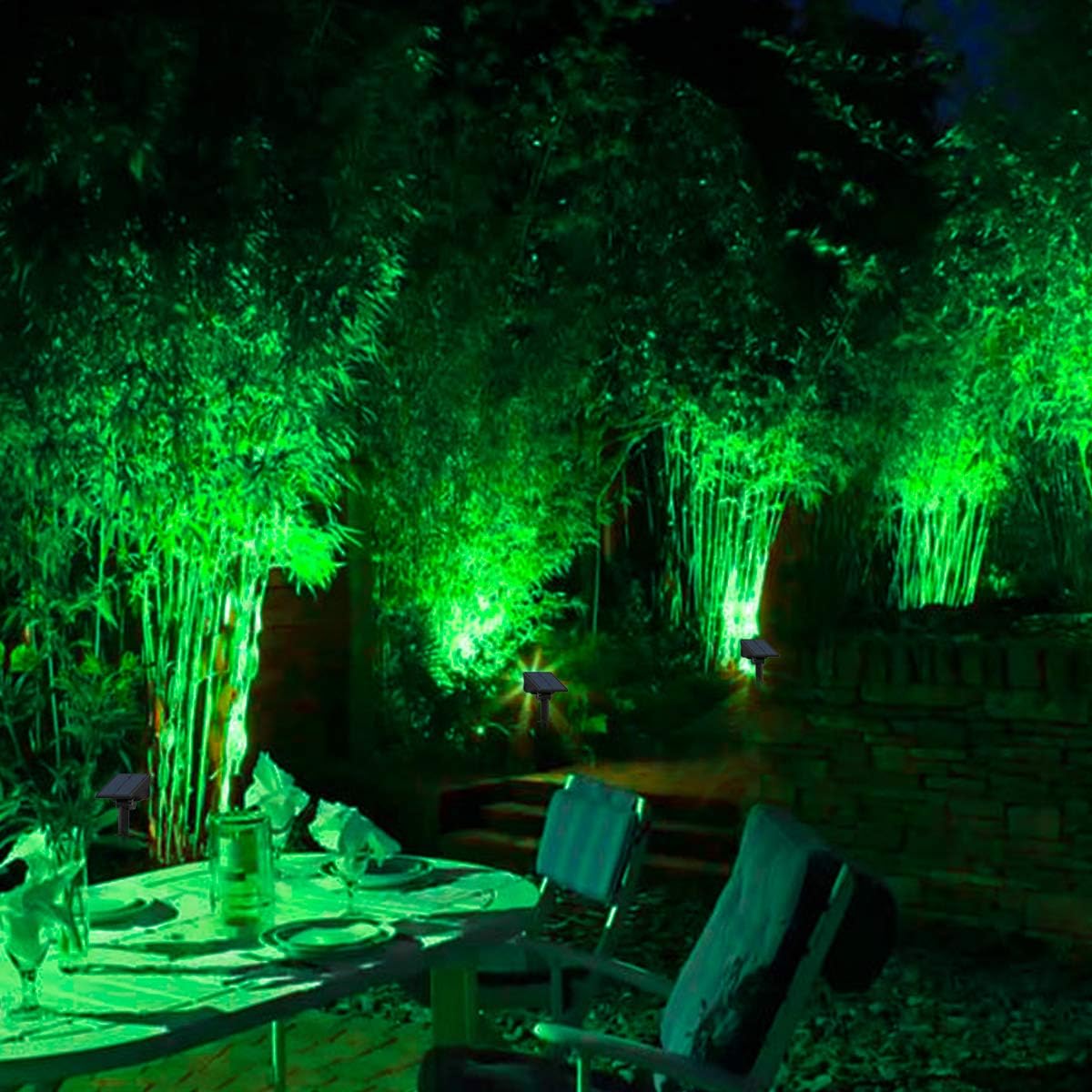 4 Uds foco Solar lámpara de pa - Wall Decor Lighting Tree reseña y precio
