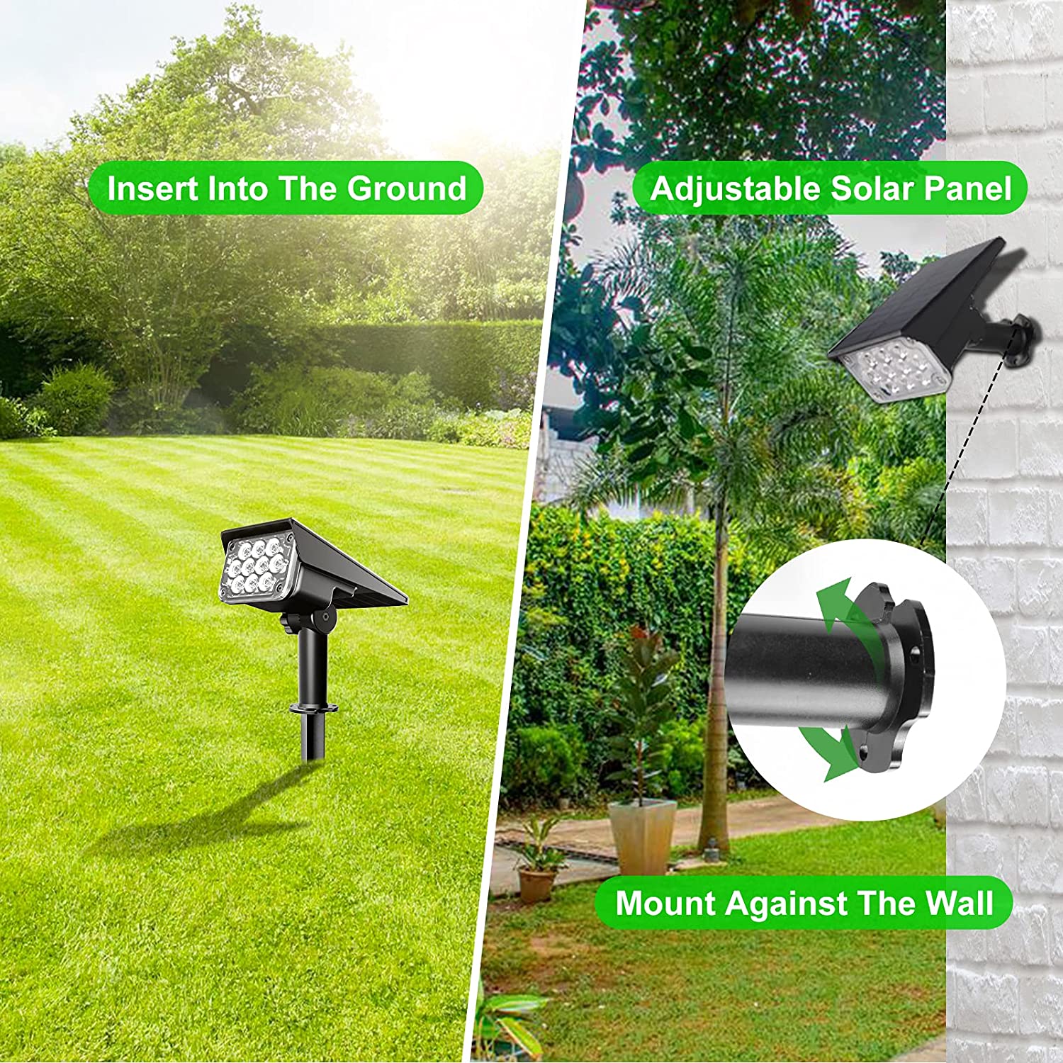 4 Uds foco Solar lámpara de pa - Wall Decor Lighting Tree reseña y precio