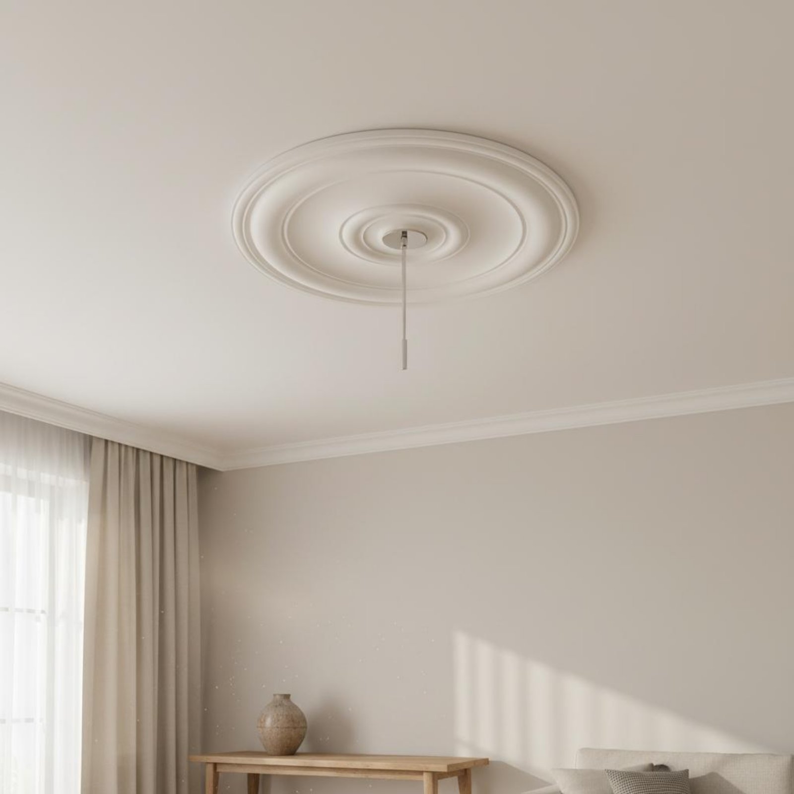 Medallón de Techo Redondo, Dis - Lighting Decorative reseña y precio