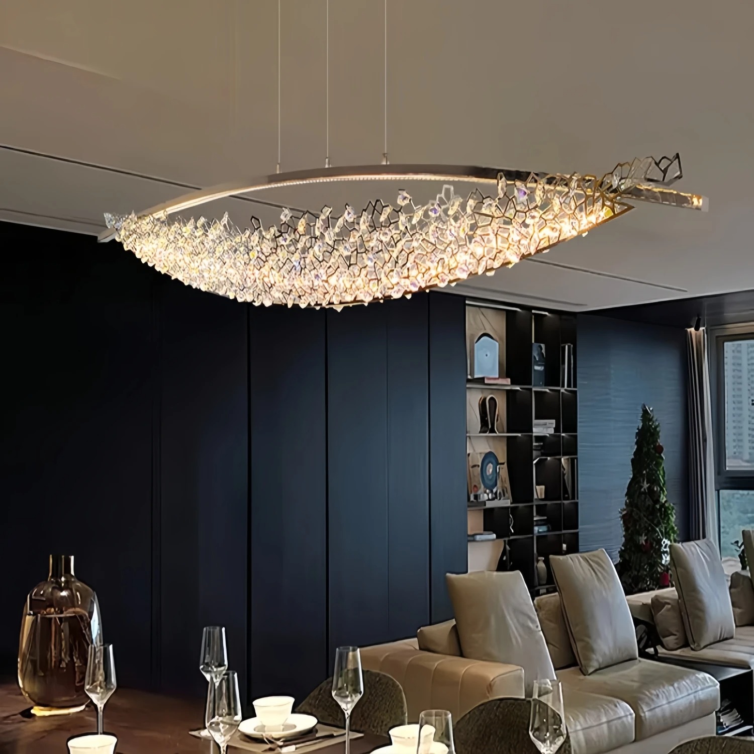 Lámpara de araña de cristal it - Decor Lighting Fixtures reseña y precio