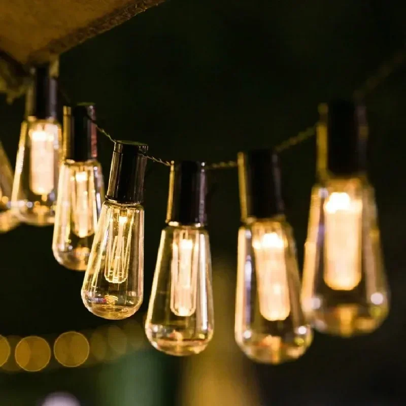 Guirnaldas de luces alimentada - Outdoor Lighting Wedding Decor reseña y precio