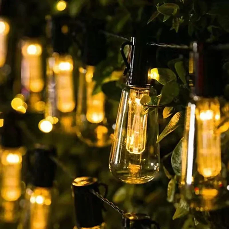 Guirnaldas de luces alimentada - Outdoor Lighting Wedding Decor reseña y precio