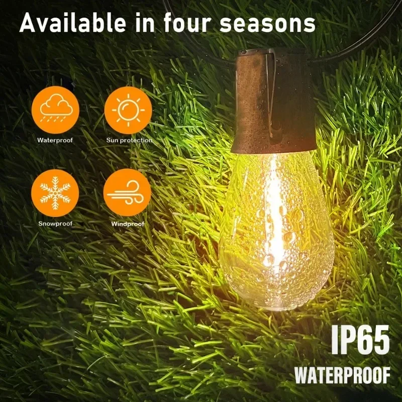 Guirnaldas de luces alimentada - Outdoor Lighting Wedding Decor reseña y precio