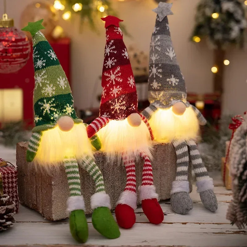 Adornos navideños de Gnomo sin - Lighting Tree Decor reseña y precio