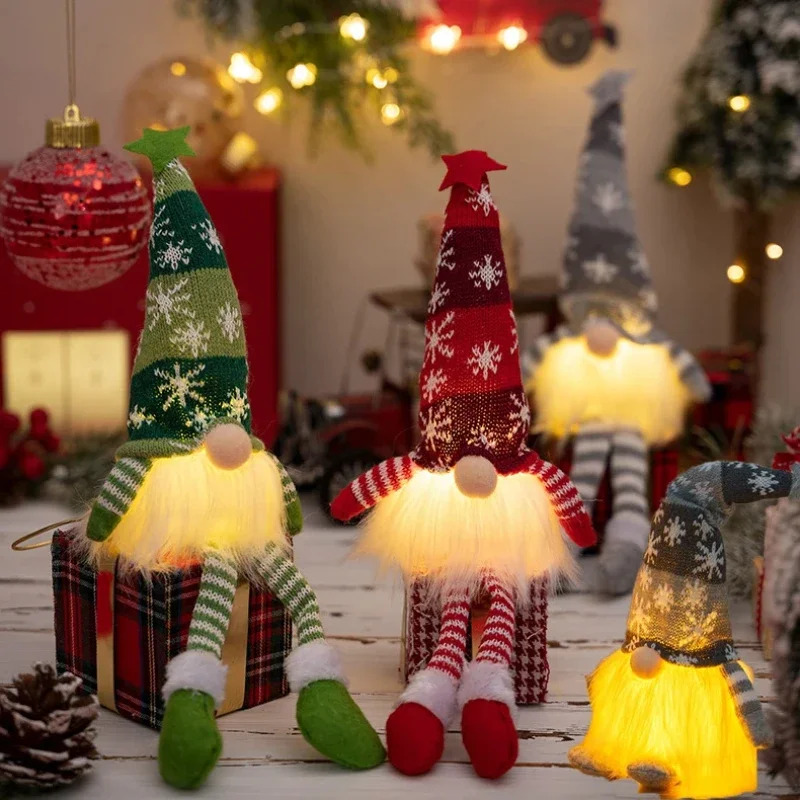Adornos navideños de Gnomo sin - Lighting Tree Decor reseña y precio
