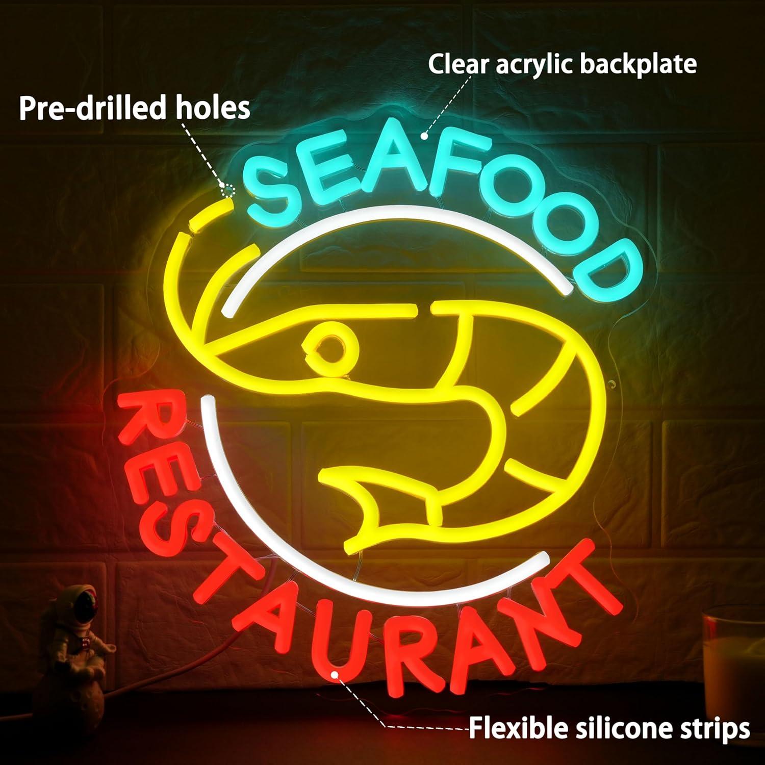 Letrero de Neón para Restauran - Led Lighting Wall Decor reseña y precio
