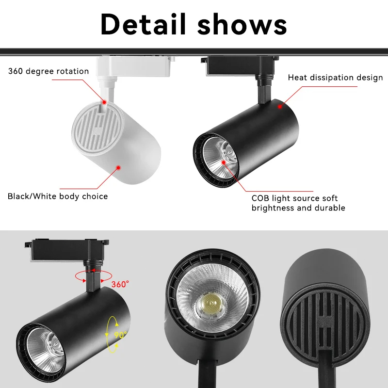 Juego de luces LED para riel,  - Decor Lighting Fixtures reseña y precio