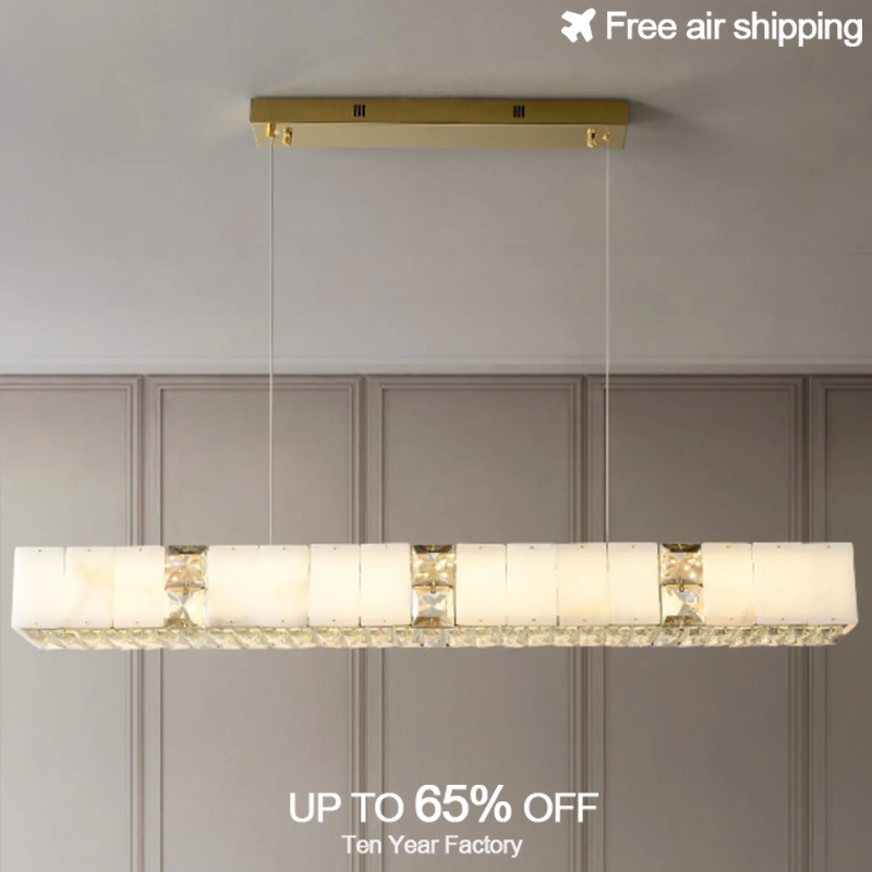 Candelabro LED moderno dorado  - Elements Lighting Decor reseña y precio