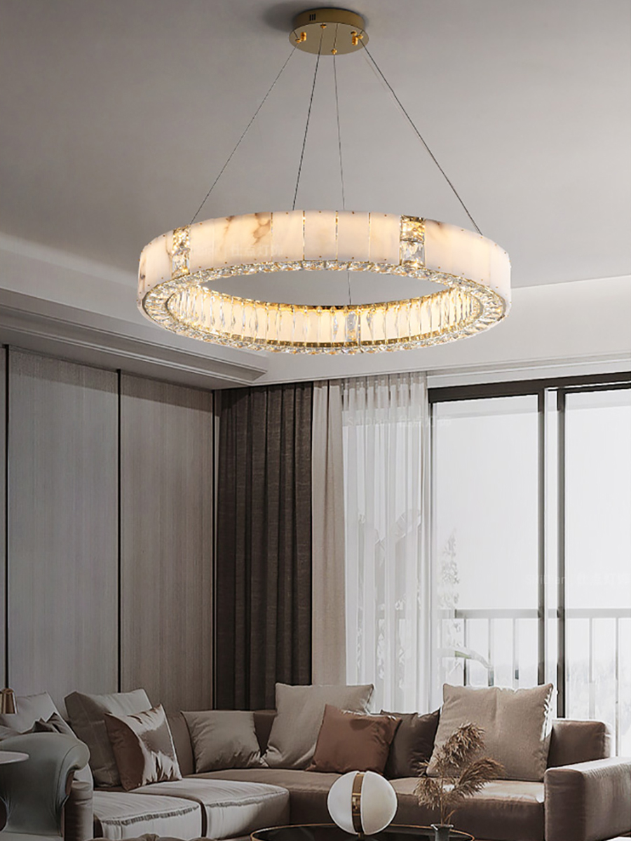 Candelabro LED moderno dorado  - Elements Lighting Decor reseña y precio