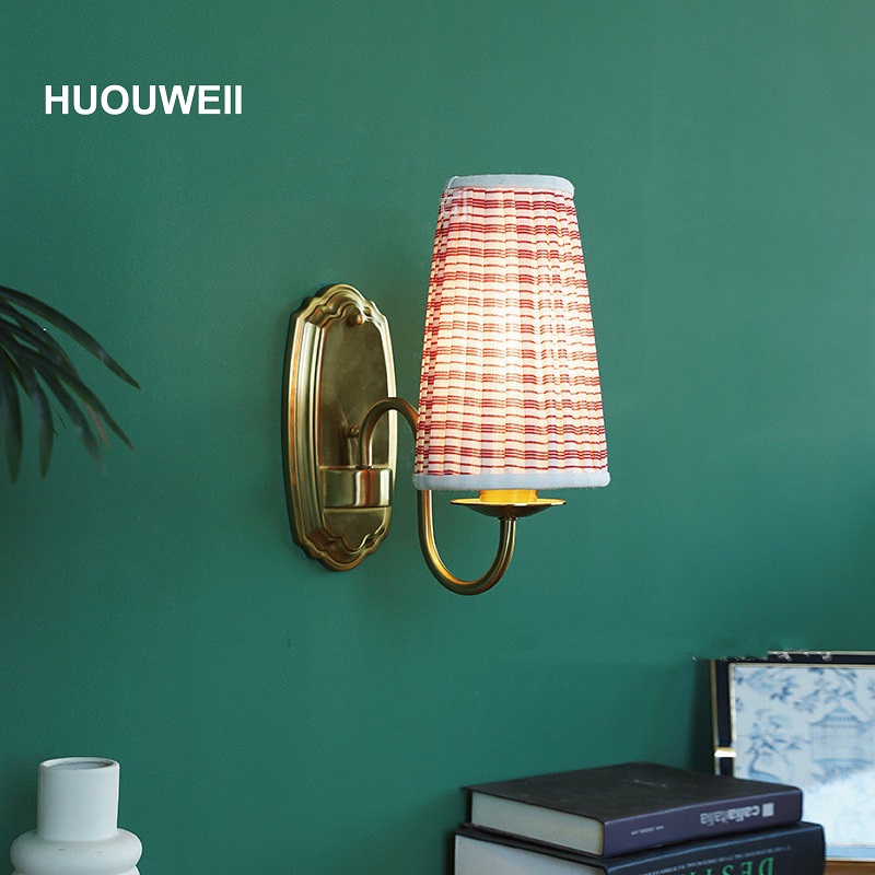 Lámpara de pared de tela Retro - Elements Lighting Decor reseña y precio